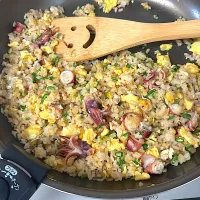 20250927 朝ごはん　海鮮炒飯|ゆうこさん