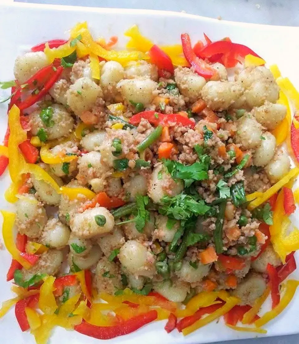 gnocchi with mince and veges|hinaさん