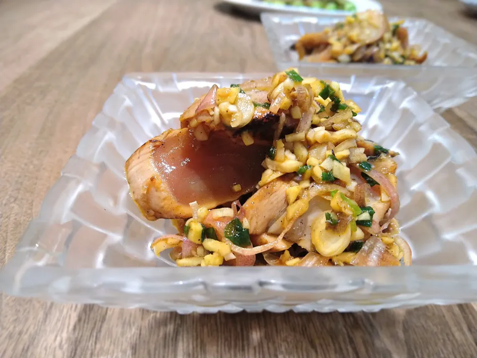 鰹のオイスター和え|古尾谷りかこさん