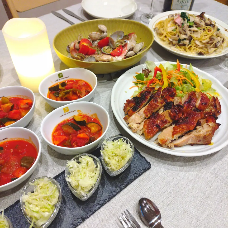 ほったらかし料理5品の晩ごはん|あゆみ│ハレシピさん