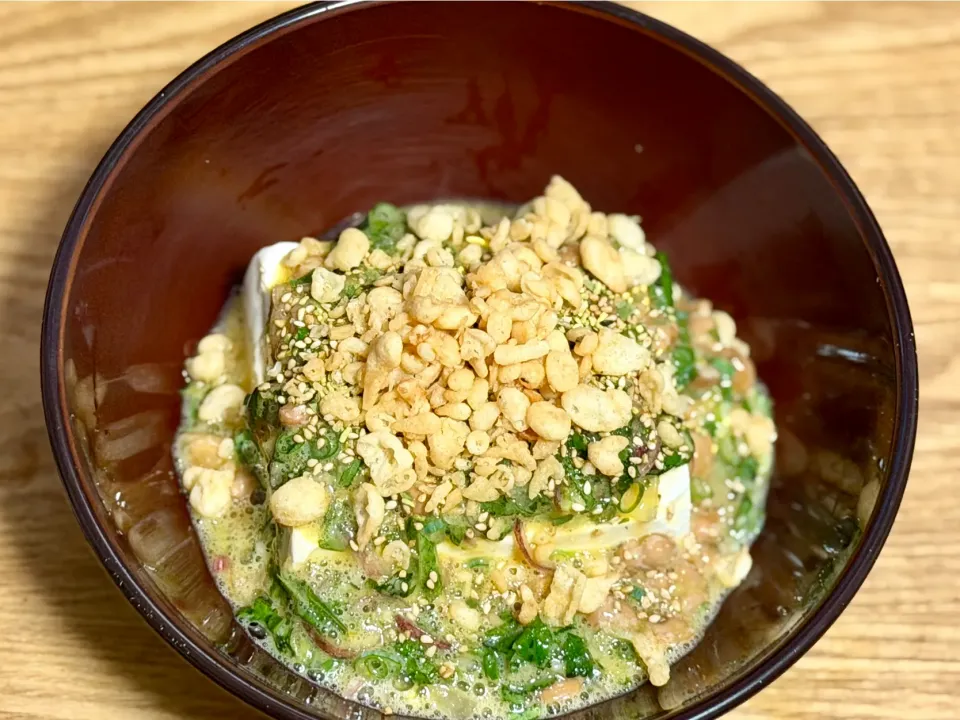 ☆薬味たっぷり納豆冷奴|まぁたんさん