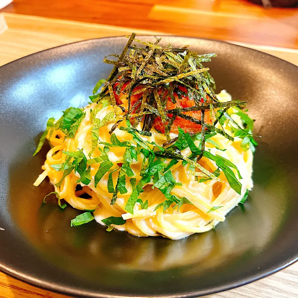 明太クリームパスタ|こじめろ。さん