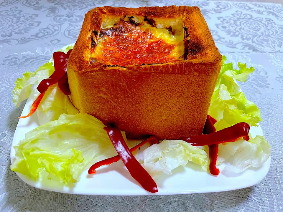 ももさんの料理 1斤パングラタン|ももさん