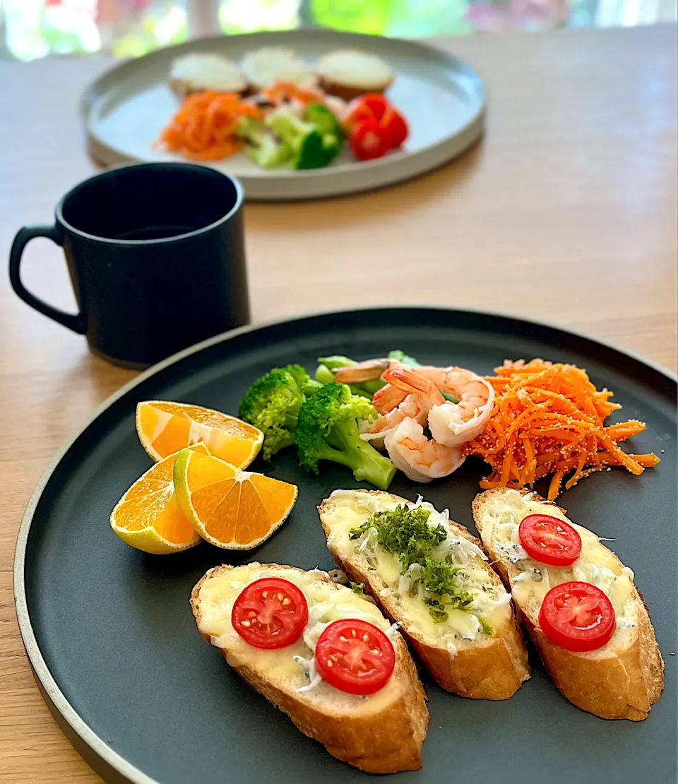 じゃこ＆チーズの和風バゲットプレート|kaeさん