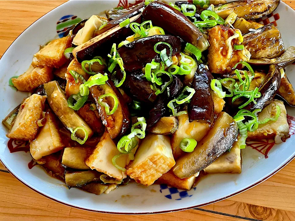 ナスと厚揚げのネギだれ炒めなすあ|okeiko🎶さん