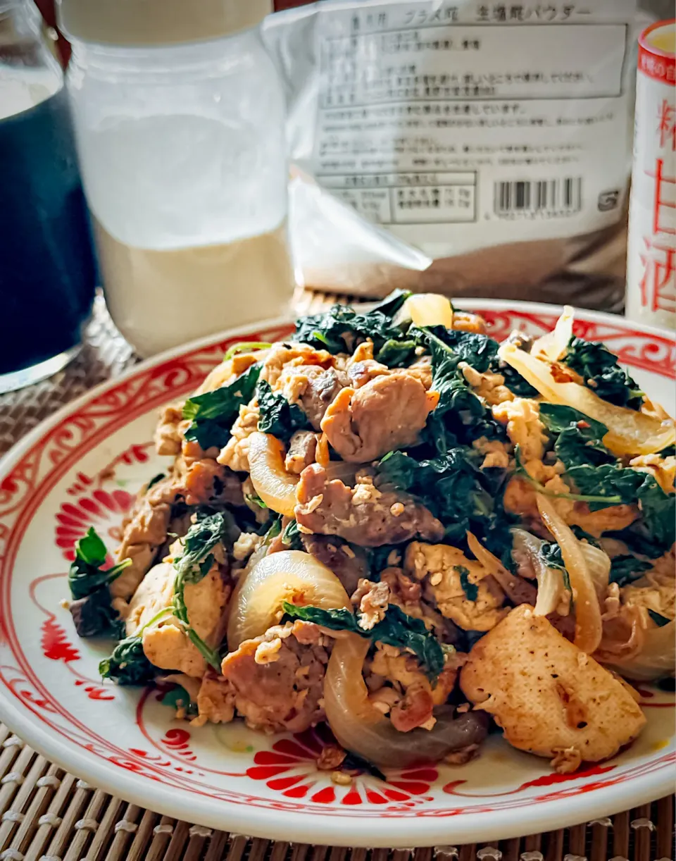 🌿‬オーバチャンプルー🌿‬|にゃんぺこさん