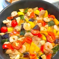 ごろごろ野菜のアヒージョ。|＊みお＊さん
