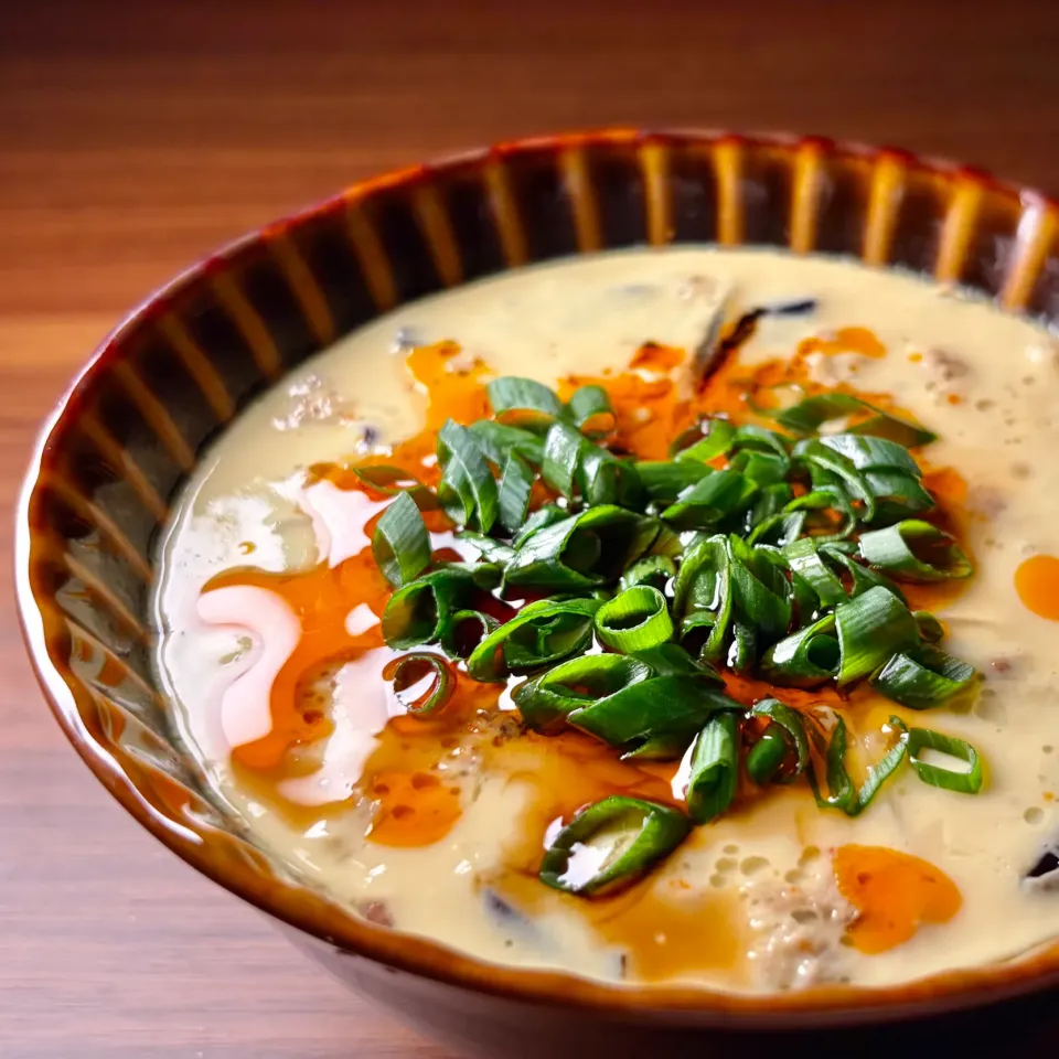 💫動画💫春雨と挽肉の麻辣茶碗蒸し|biskesさん