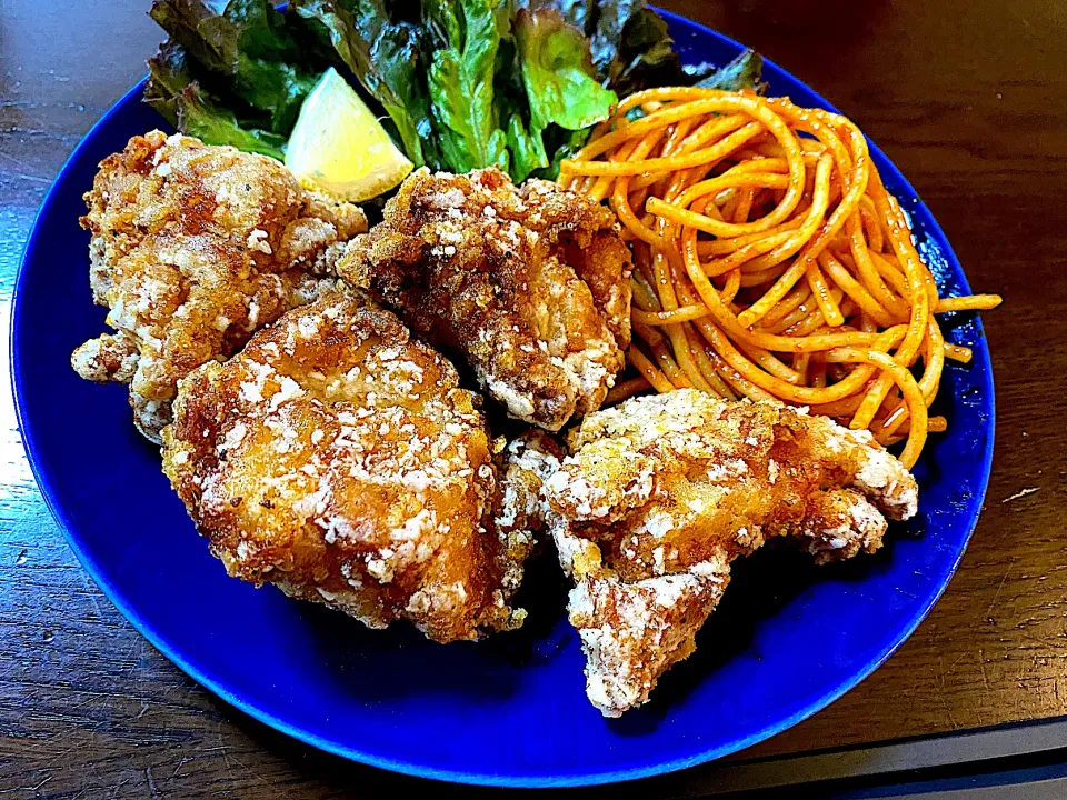 でっかい唐揚げ定食|単身赴任のっちさん