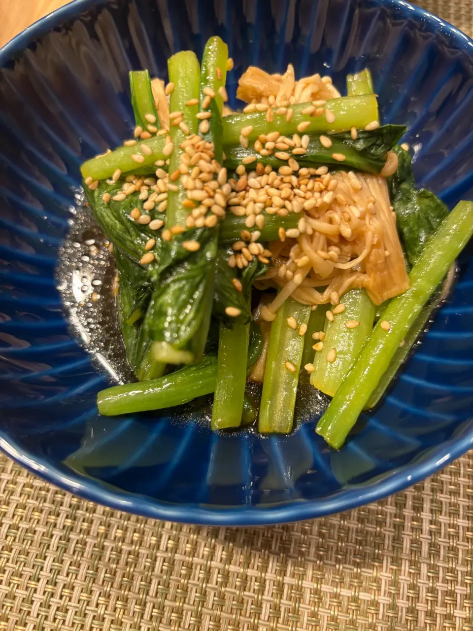 小松菜とえのきの中華風和え物|こぐまさん