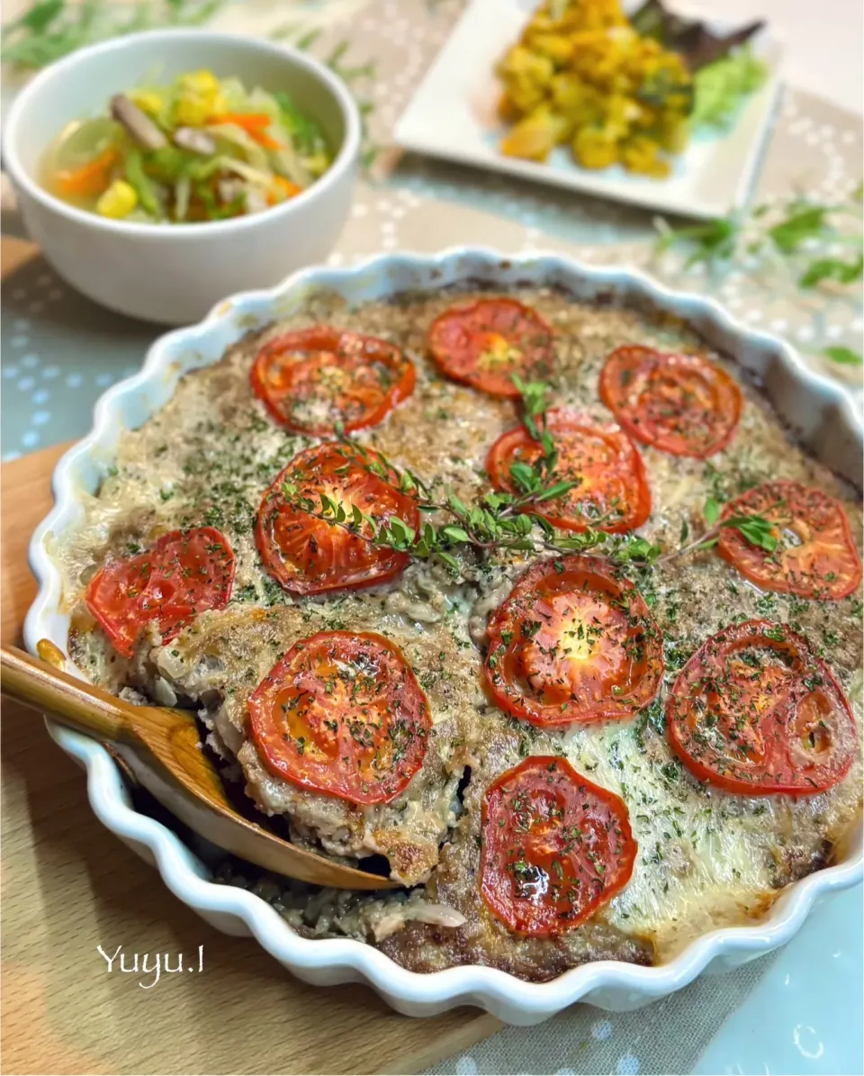 トマトチーズミートローフ|ゆーこどんさん