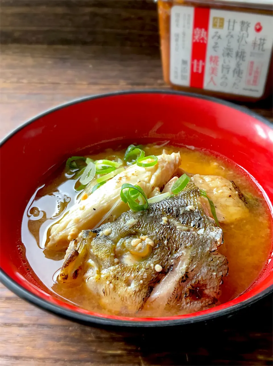 釣り魚🎣糀美人熟甘でイサキのみそ汁|9421beruさん