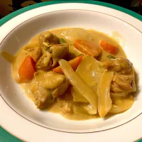 チキンのカレー風味煮込み|ゆっとこ♩¨̮さん