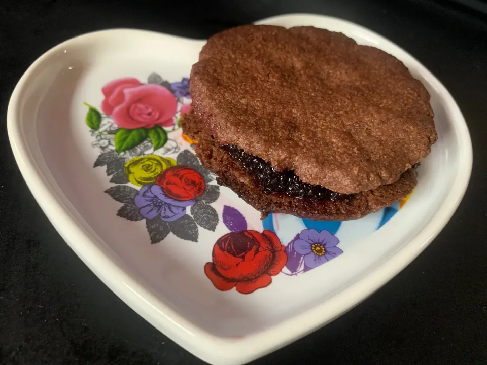 ブルーベリーココアクッキーサンド|そらまめさん