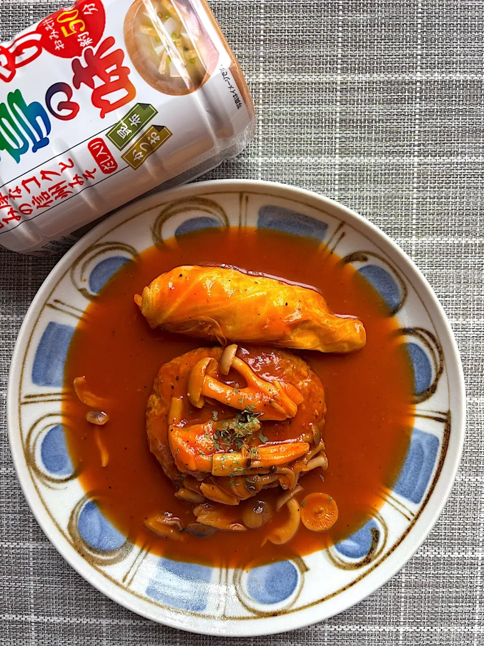 みそで和風にトマト煮込みハンバーグ|栃倉 直人さん