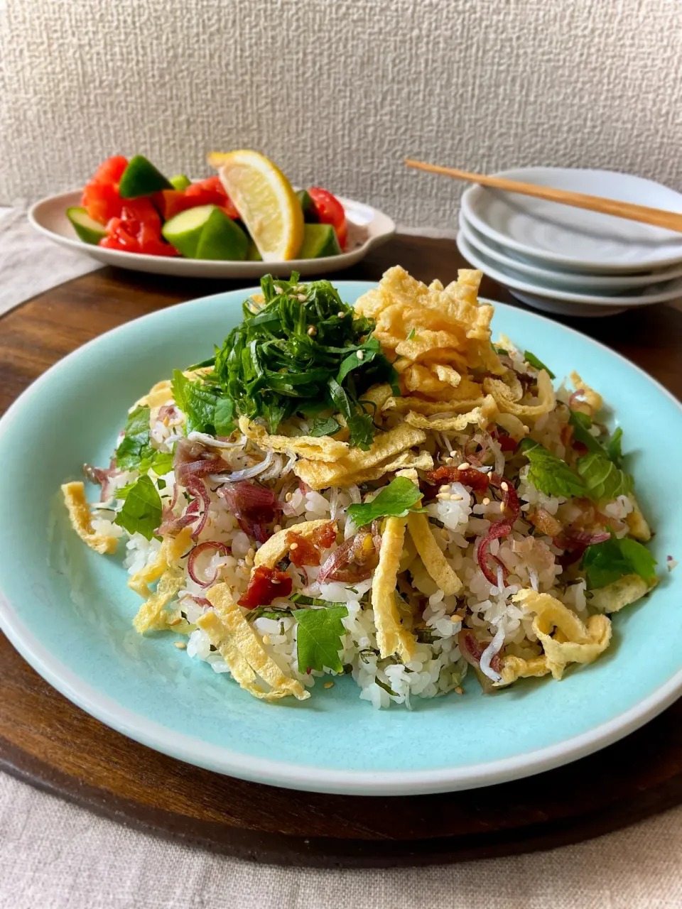 梅風味☆茗荷no混ぜ寿司|スイーツポテトさん