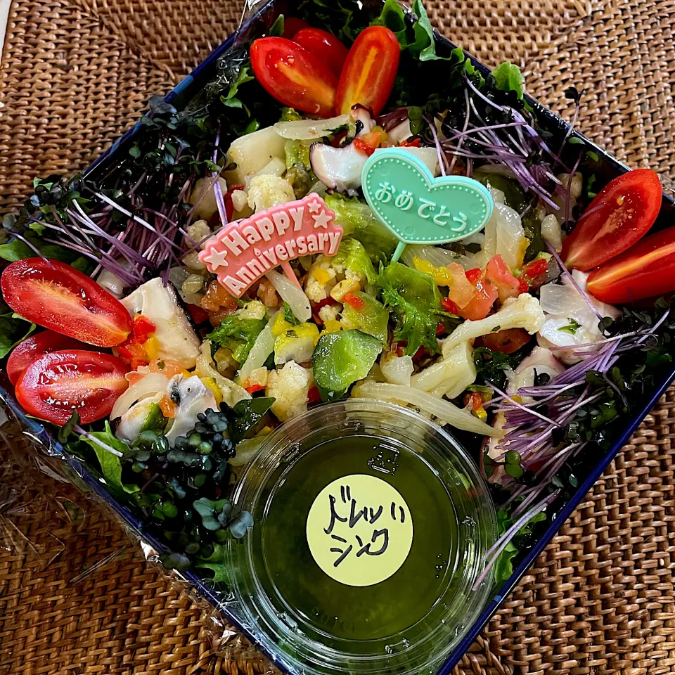 タコのジェノベーゼサラダ|ヘルペイさん