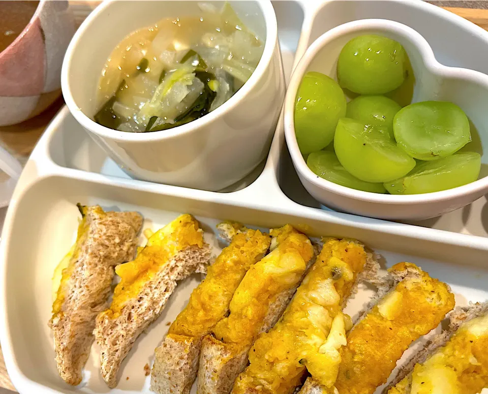 子どもごはん＊かぼちゃチーズパン|茶茶茶さん