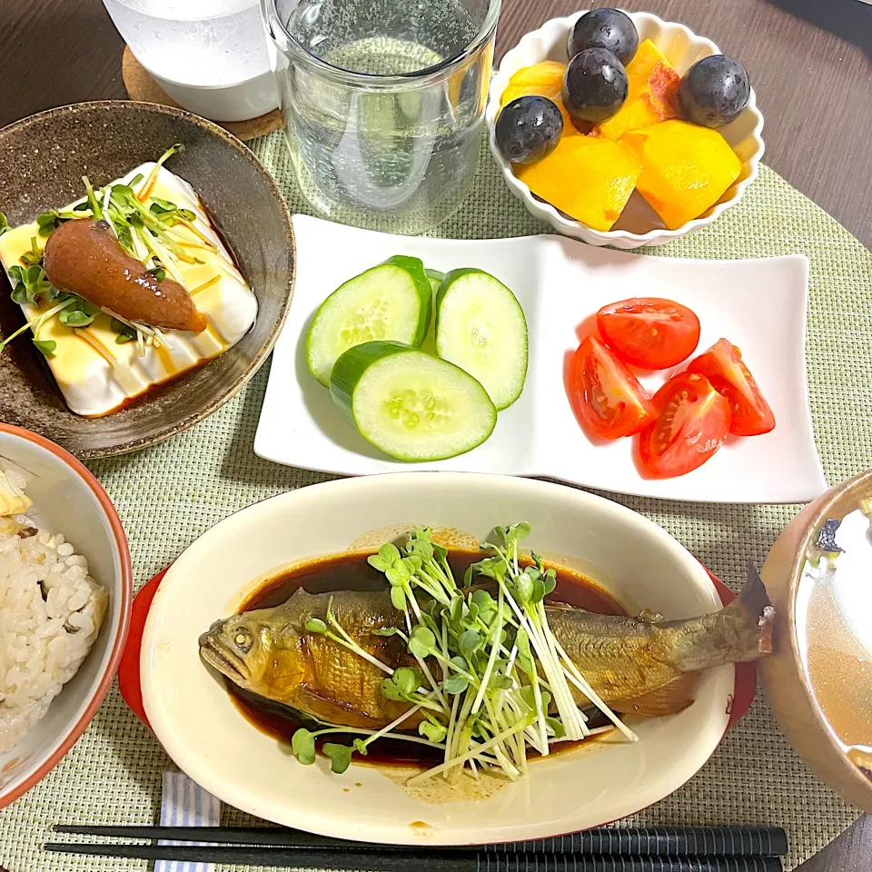 9/29晩ご飯：鮎の甘露煮|ななみんさん