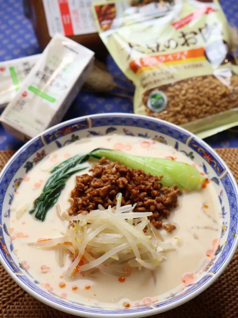 米糀ミルクで坦々麺風うどん|めいめいさん