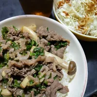 牛丼(きのこ)|shirarin rin (しらりん)さん