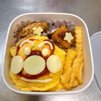 オムライス弁当🍅🍳🍚|れい@保育園弁当始めましたさん