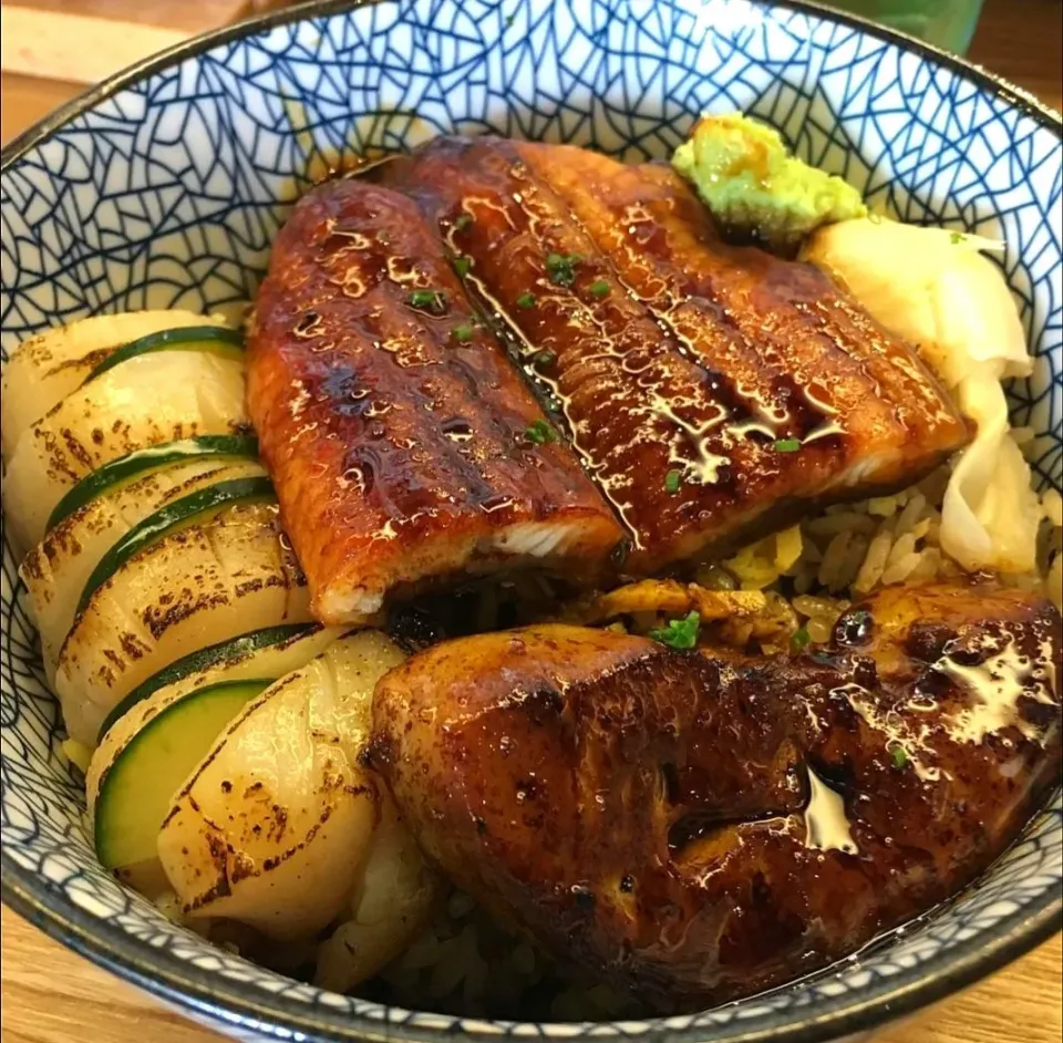 Scallop, Foie Gras & Unagi Rice Bowl for Dinner 🤤|An'leeさん