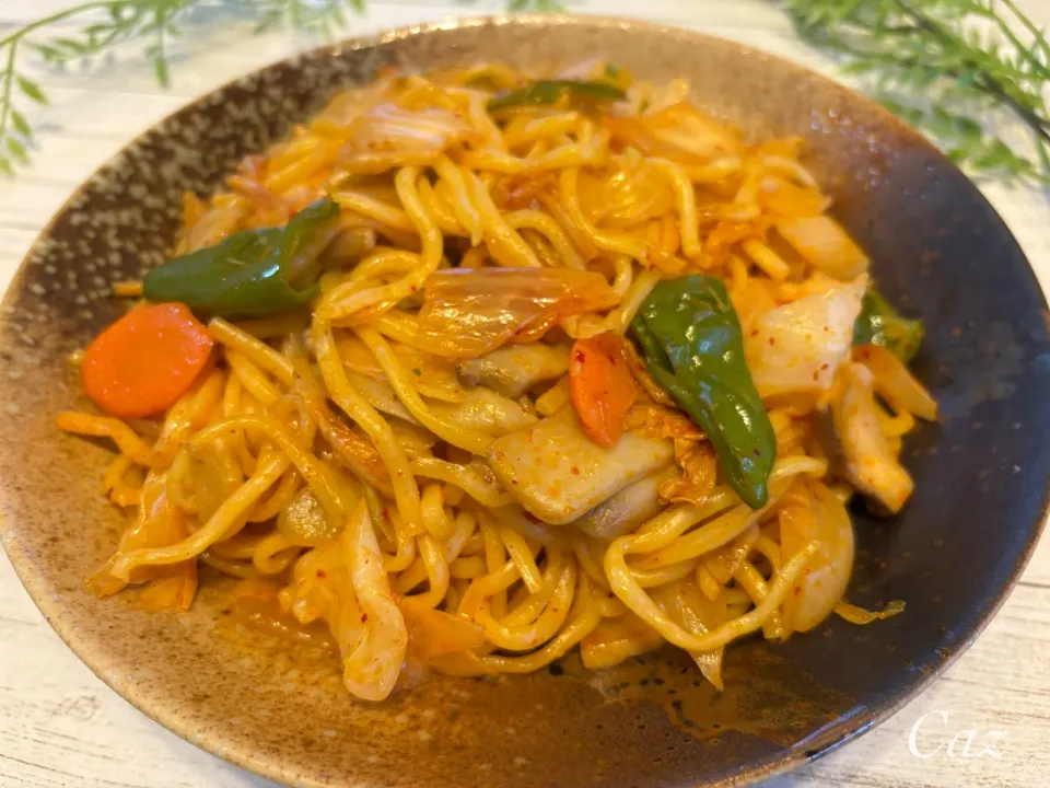 キムチ焼きそば|きゃずさん