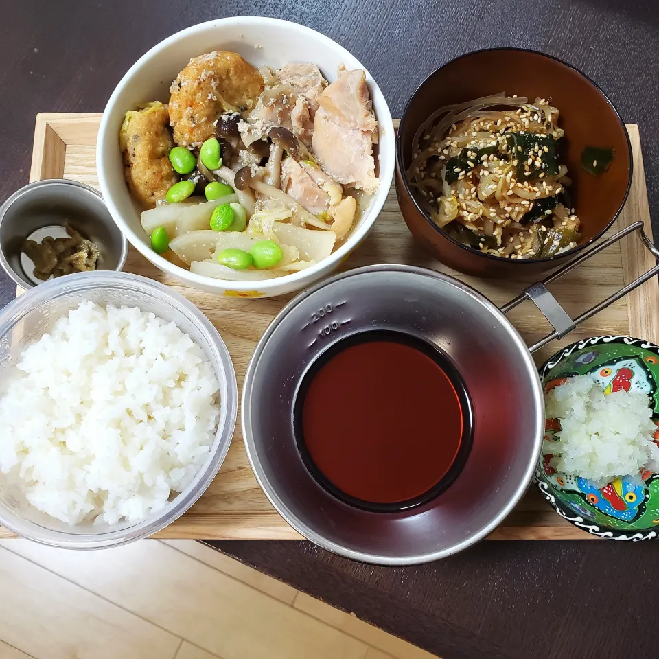 鶏のみぞれ鍋定食|もりぞうさん