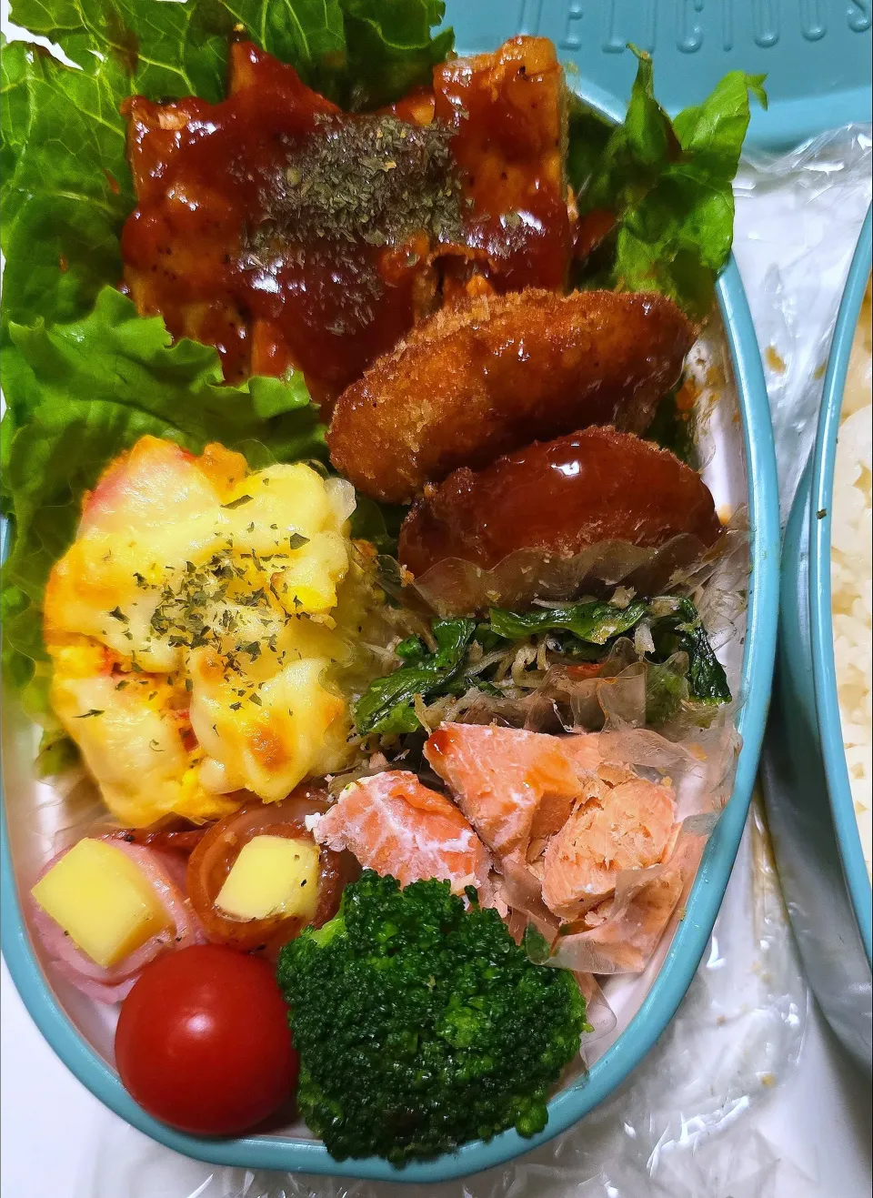 ポークチャップ弁当🍱|みみさん