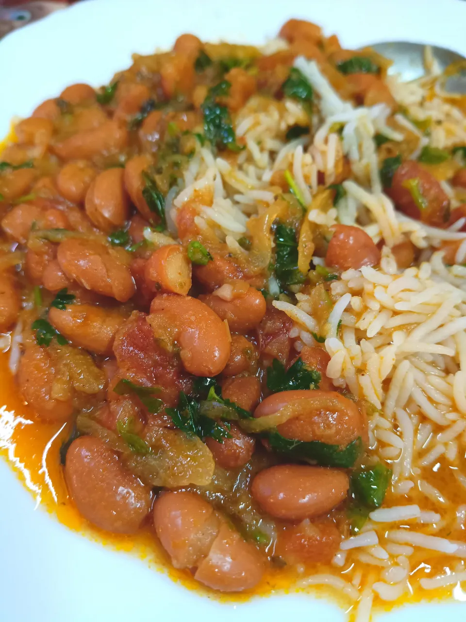 Red kidney Beans with Steamed Rice|hinaさん