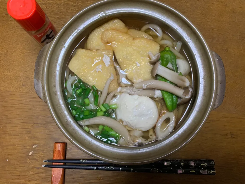 昼食　鍋焼き風煮込みうどん|ATさん