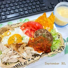 PYOS オムライス弁当 フィギュア2体セット オリンピック二連覇プーさんのオムライス弁当/@konomi.619