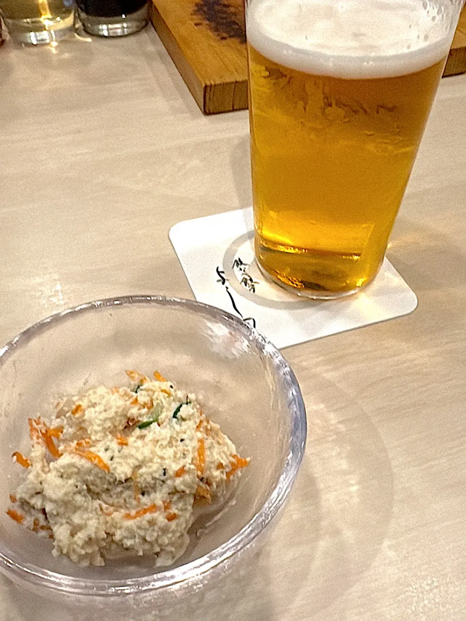 生ビールとお通し|MIEKO 沼澤三永子さん