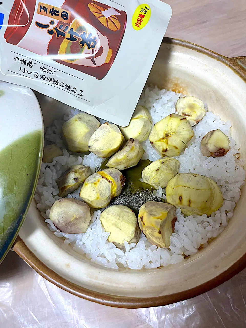 しいたけ茶で栗ご飯|もーやんさん