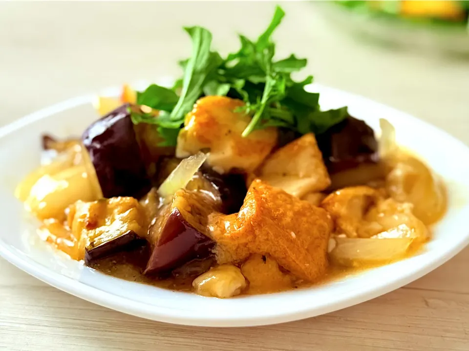 ちぎり厚揚げとナスのうま煮|tap.rinさん