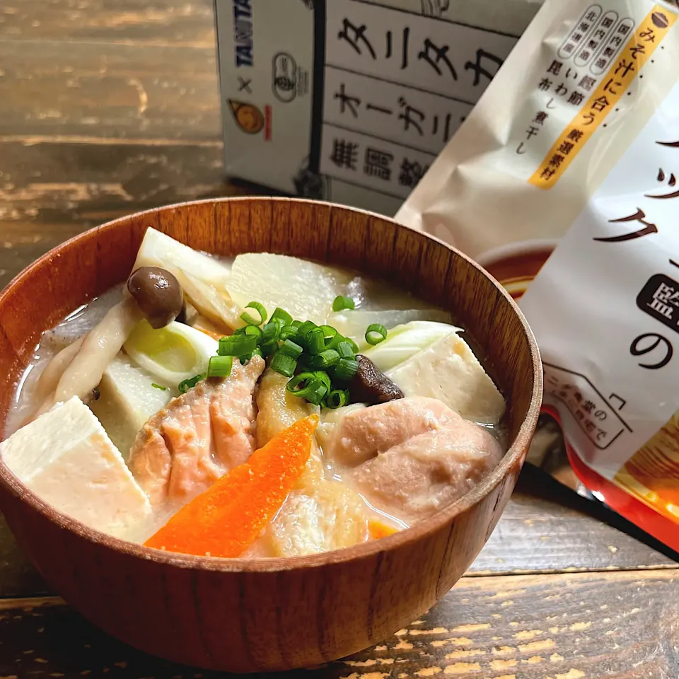 秋鮭と根菜の豆乳粕汁|七海さん