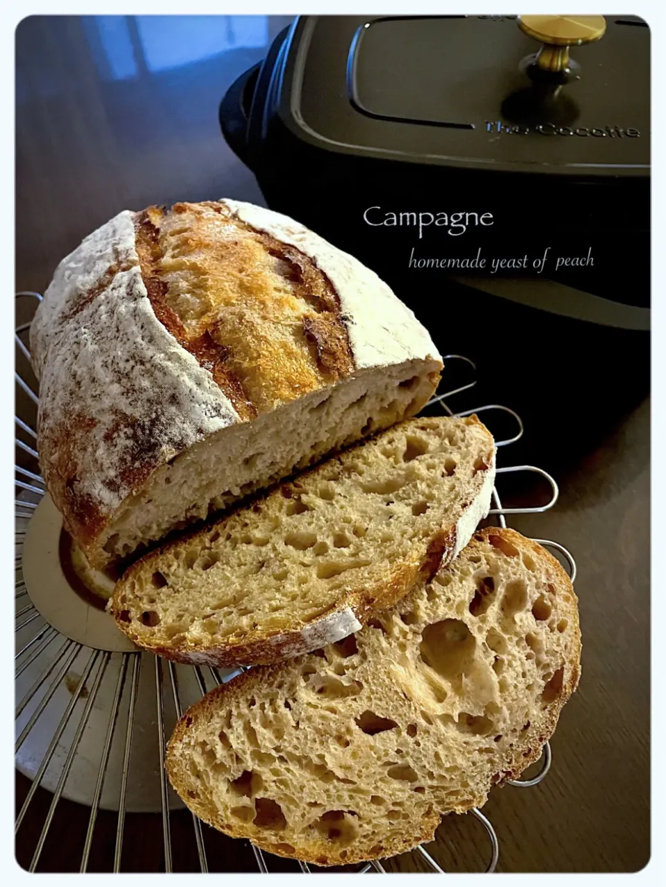 桃酵母 de カンパーニュ|yucca@さん