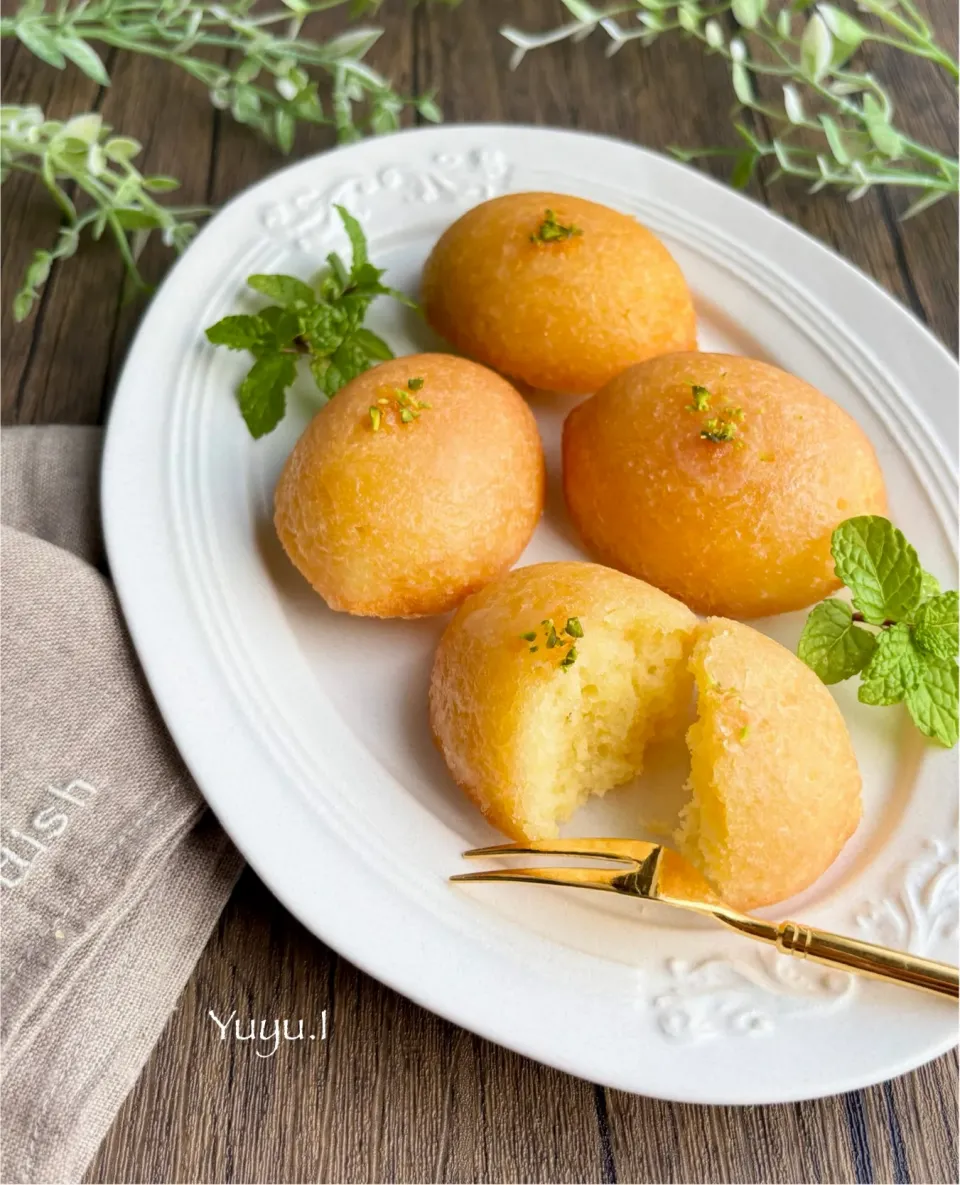 ゆーこどんさんの料理 シロップ染み込ませた しっとりレモンケーキ🍋|ゆーこどんさん