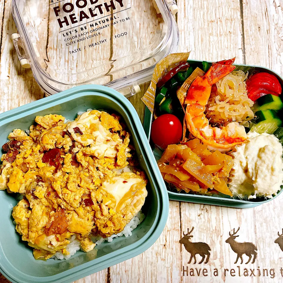 🙂やきとり缶で醤油麹親子丼🙂|Laniさん