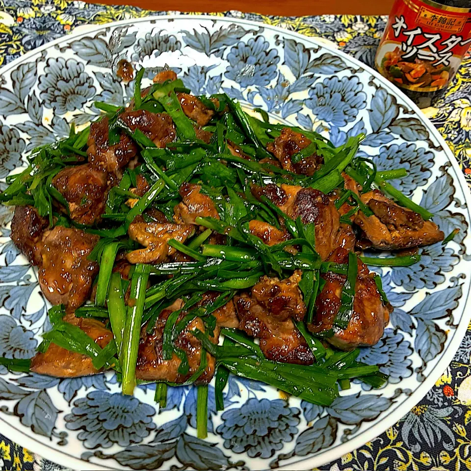 ニラレバ炒め|ももさん