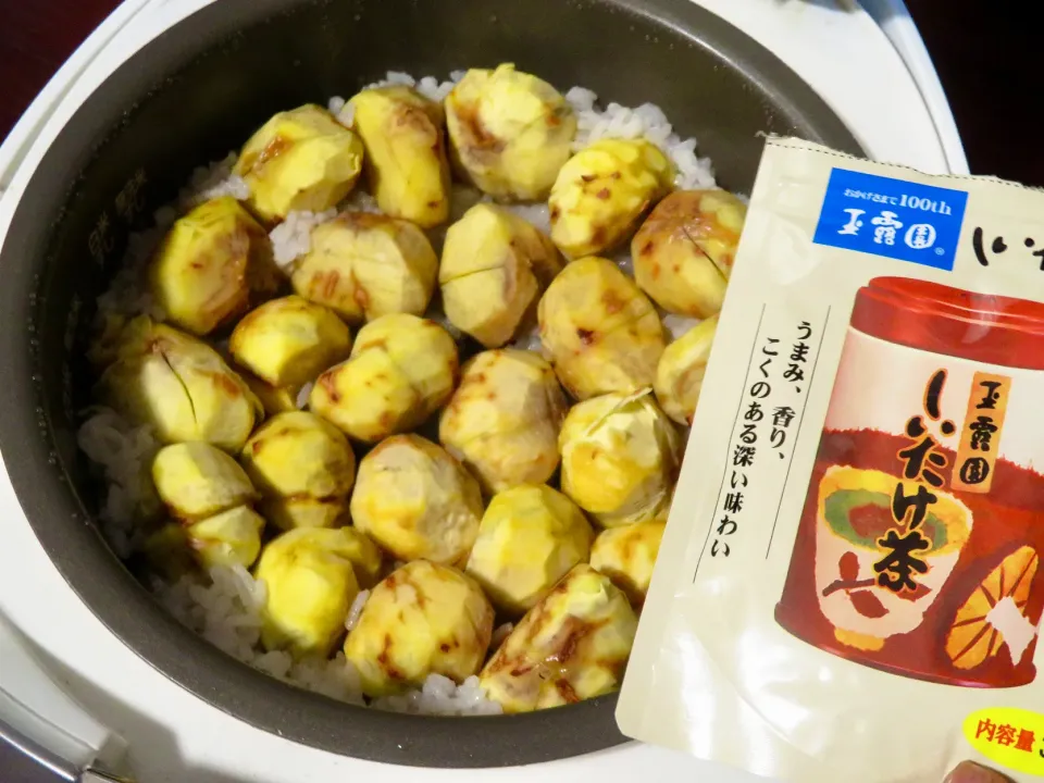 しいたけ茶で栗ごはん|Yasuo  Watanabeさん