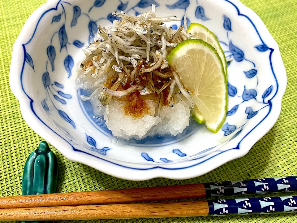 じゃこと大根おろしの晩酌逸品|単身赴任のっちさん