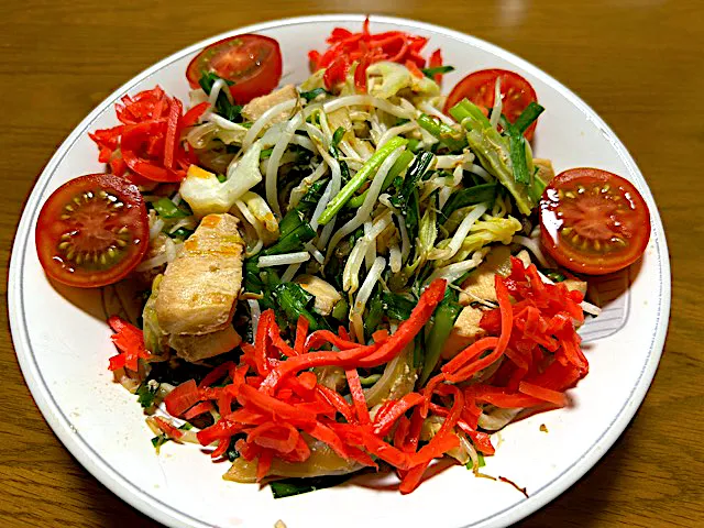 鳥🐓胸肉の野菜炒め❗️(●´ω｀●)✨|サソリさん