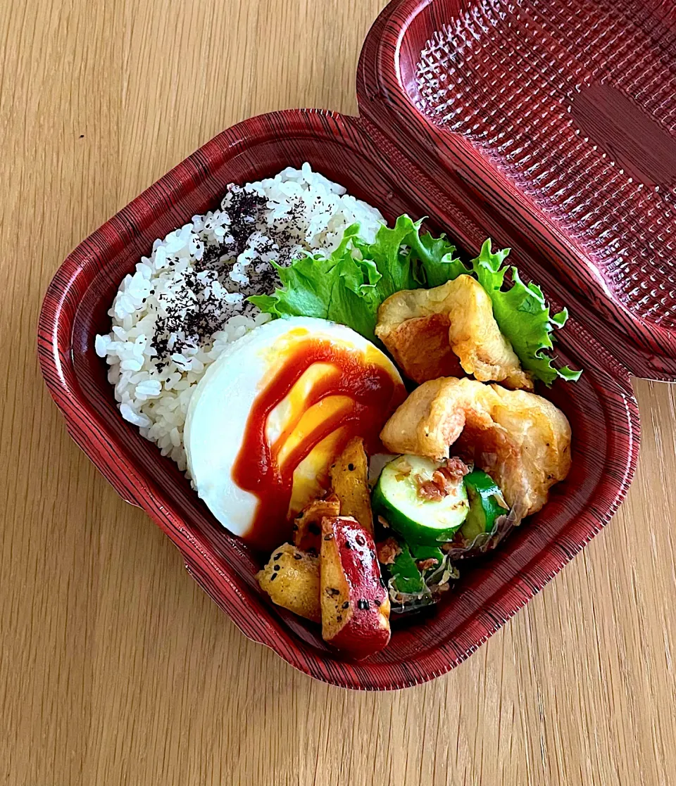 高校生男子弁当　走るゆかりと目玉潰し弁当|kaeさん