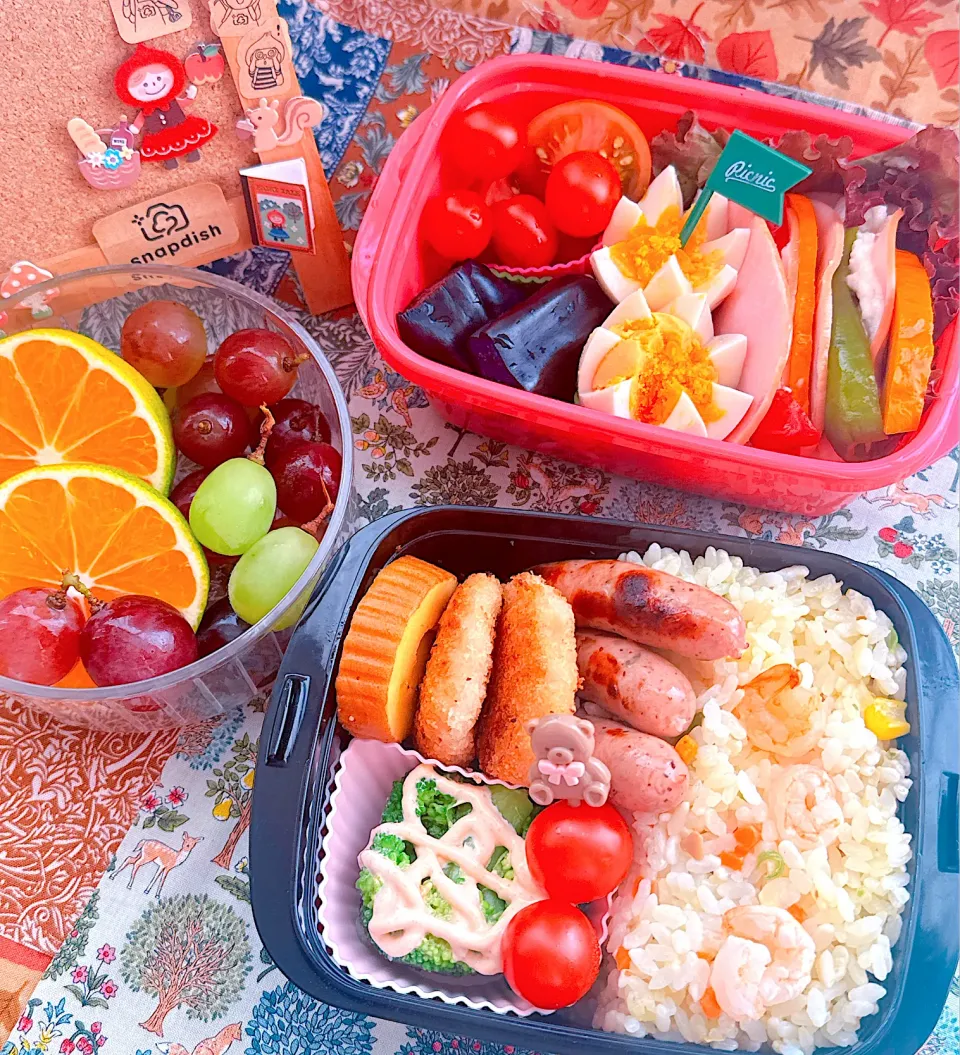 2025/10/02 海老ピラフとハムポテサラダのお弁当|Blueberry🫐さん