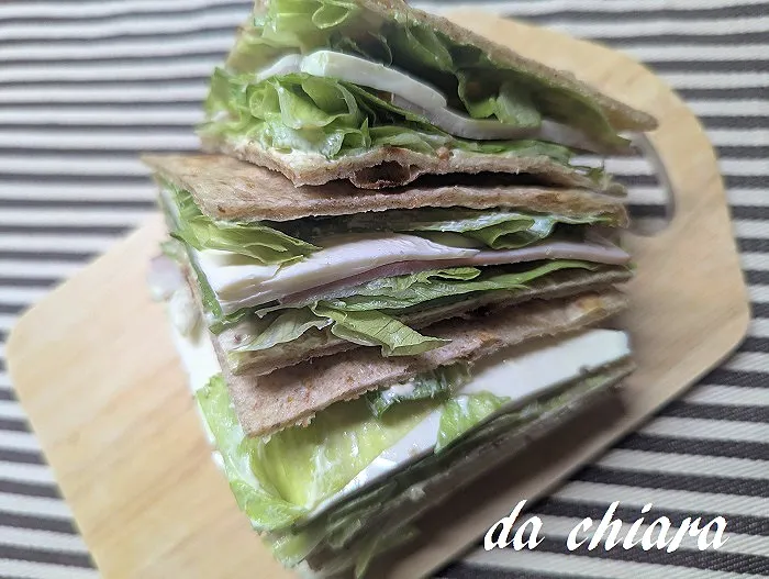 ピアディーナでハムとチーズのレタスサンド|chiaraさん