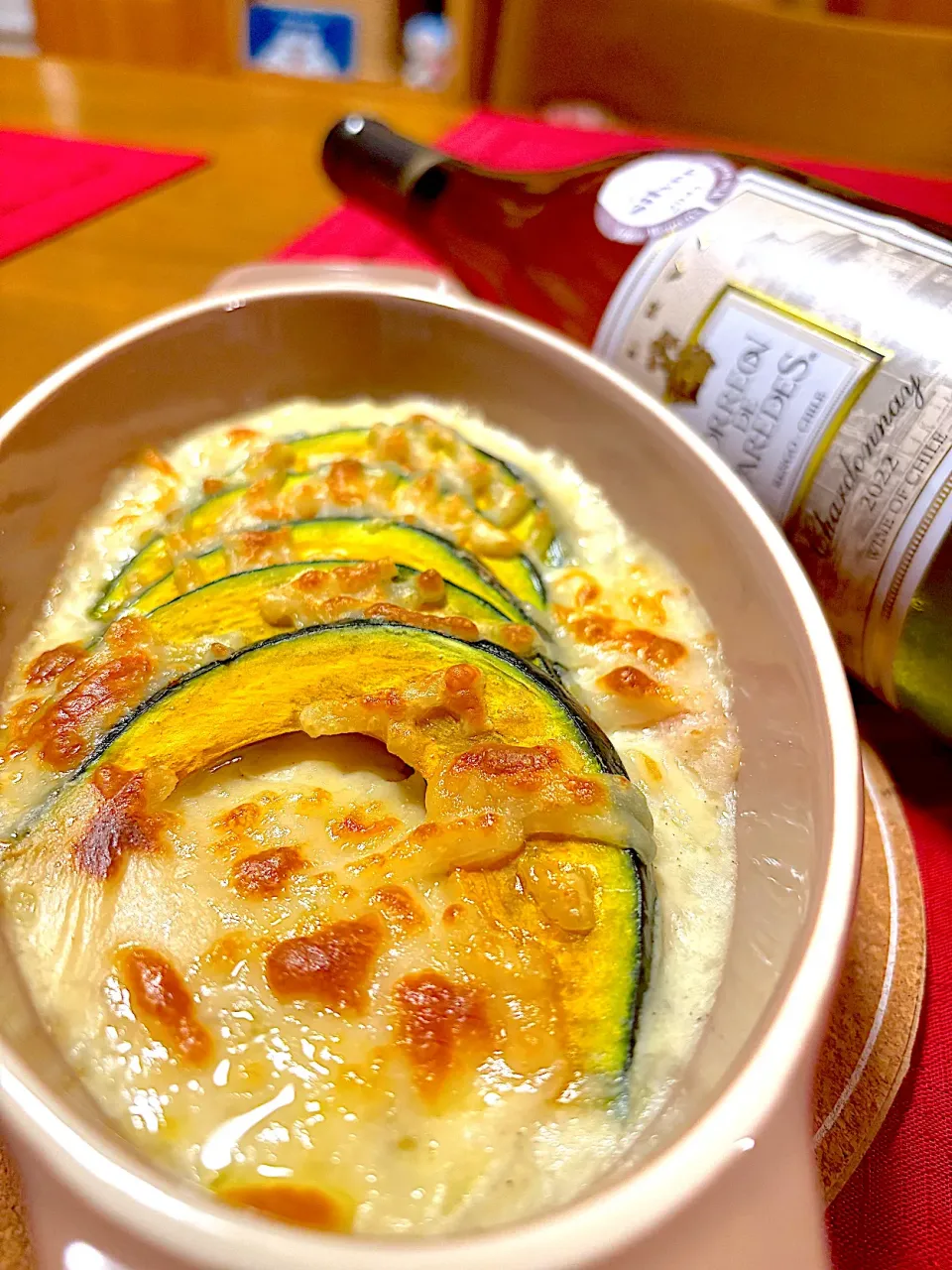 かぼちゃの豆乳グラタン🎃|おかちさん