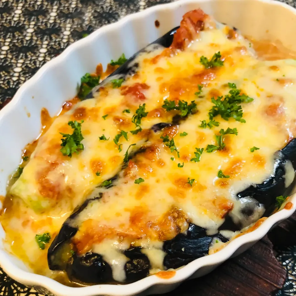 茄子のトマトソースグラタン|ユミさん