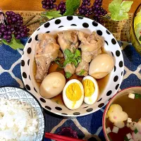 鶏手羽元のさっぱり煮🍗✴️